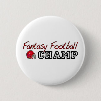 Bóton Redondo 5.08cm Campeão do futebol da fantasia