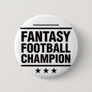 Bóton Redondo 5.08cm Campeão do futebol da fantasia!
