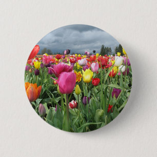Bóton Redondo 5.08cm Campo das tulipas