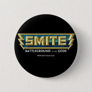 Bóton Redondo 5.08cm Campo de batalha do logotipo do SMITE dos deuses