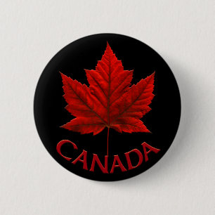 Bóton Redondo 5.08cm Canadá Botões Souvenir Canadá Sinalizador Mapea