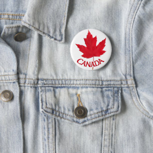 Bóton Redondo 5.08cm Canadá Souvenir Buttons Canada Flag Maple Leaf Pi