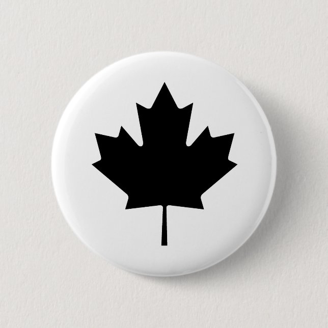 Bóton Redondo 5.08cm Canadiano Maple Leaf Canada National Symbol (Frente)