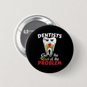 Bóton Redondo 5.08cm Canal Radicular de Dentista - Piada Divertida de C