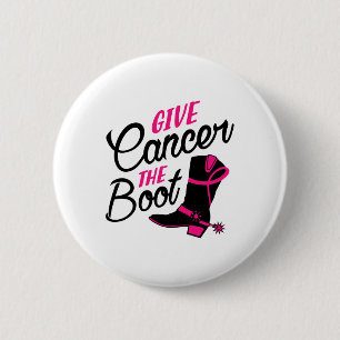 Bóton Redondo 5.08cm Cancer A Consciência Do Cancer De Arranque