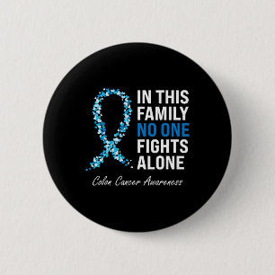 Bóton Redondo 5.08cm Cancer Colorectal Cancer Azul