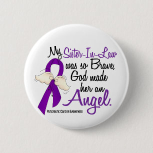 Bóton Redondo 5.08cm Câncer de pâncreas da cunhada do anjo 2