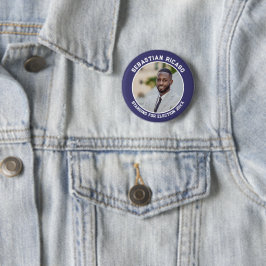Bóton Redondo 5.08cm Candidato à eleição personalizada