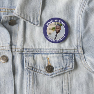 Bóton Redondo 5.08cm Candidato à eleição personalizada