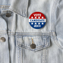 Bóton Redondo 5.08cm Candidato a eleição personalizado