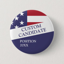 Bóton Redondo 5.08cm Candidato a eleição personalizado