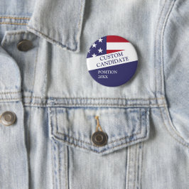 Bóton Redondo 5.08cm Candidato a eleição personalizado