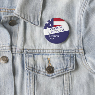 Bóton Redondo 5.08cm Candidato a eleição personalizado