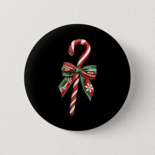 Bóton Redondo 5.08cm Candy Candy Cane Arco de Natal Cand de Natal