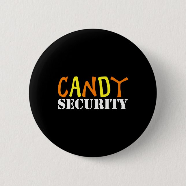 Bóton Redondo 5.08cm Candy Security Easy Halloween Costume Para Adu Pre (Frente)