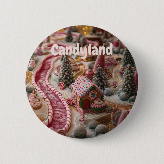 Bóton Redondo 5.08cm Candyland (Frente)