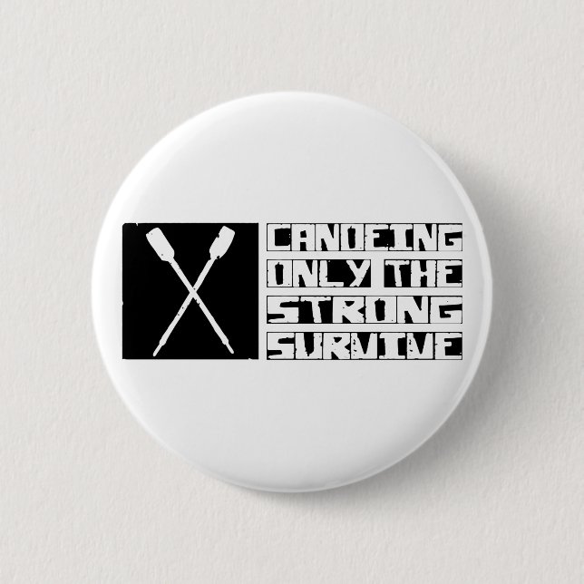 Bóton Redondo 5.08cm Canoeing sobrevive (Frente)