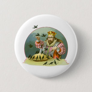 Bóton Redondo 5.08cm Cante uma canção de Sessenta pence, Vintage Nurser