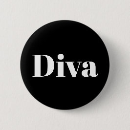 Bóton Redondo 5.08cm Cantora de Ópera Diva Música Artista Tema Música