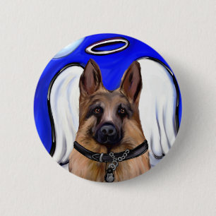 Bóton Redondo 5.08cm Cão de Patrulha Pastor Alemão