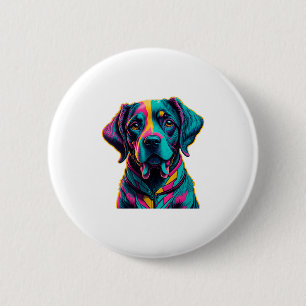 Bóton Redondo 5.08cm Cão Pop Art para adicionar diversão e cor ao seu e