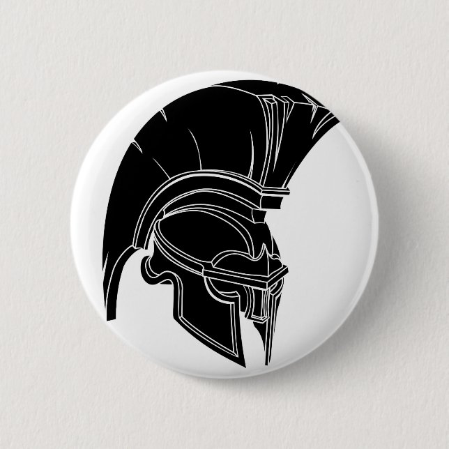 Bóton Redondo 5.08cm Capacete espartano ou trojan (Frente)