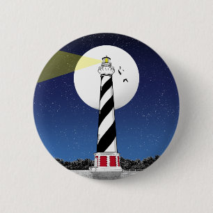 Bóton Redondo 5.08cm Cape Hatteras Lighthouse Carolina do Norte