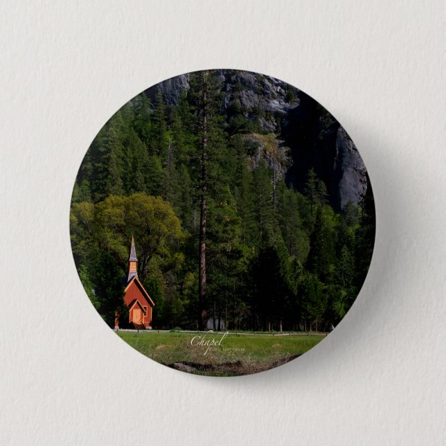 Bóton Redondo 5.08cm Capela em Yosemite (Frente)