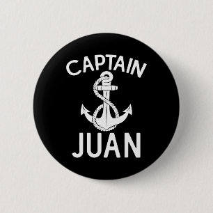 Bóton Redondo 5.08cm Capitão Juan Navio Barco Iatismo Âncora Iate
