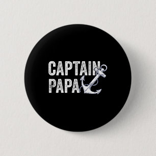 Bóton Redondo 5.08cm Capitão Papa Pontoon Gift Lake Sailor Barcos de Pe
