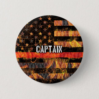 Bóton Redondo 5.08cm Capitão Pavilhão do Bombeiro