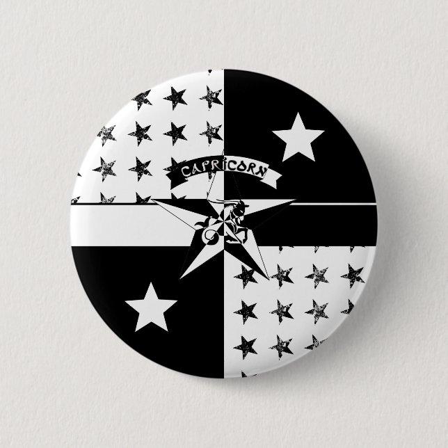 Bóton Redondo 5.08cm Capricórnio (Frente)