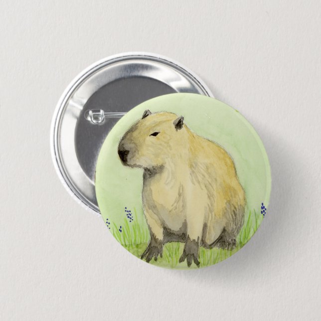 Bóton Redondo 5.08cm Capybara (Frente & Verso)