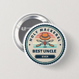 Bóton Redondo 5.08cm Carapau! Melhor Tio Nunca