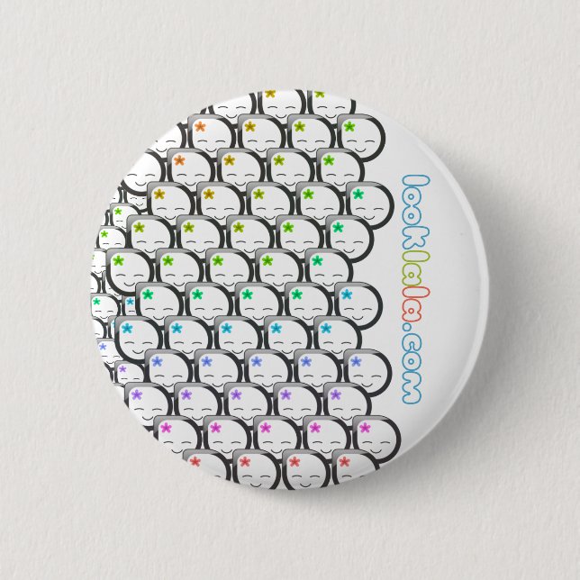 Bóton Redondo 5.08cm caras do lala (Frente)