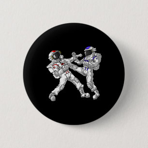 Bóton Redondo 5.08cm Caratê Astronauta Muay Thai Artes Marciais Kickbox