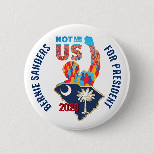 BÓTON REDONDO 5.08CM CAROLINA DO SUL PARA BERNIE (Frente)