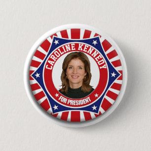Bóton Redondo 5.08cm Caroline Kennedy para o presidente 202