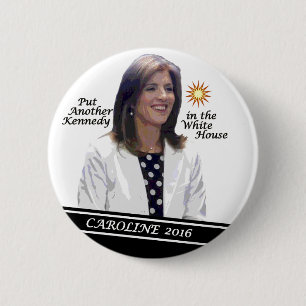 Bóton Redondo 5.08cm Caroline Kennedy Schlossberg para o presidente