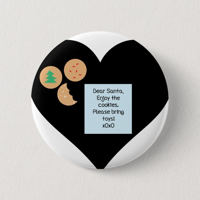 Bóton Redondo 5.08cm Caros Papais noeis - Traga Brinquedos (Frente)