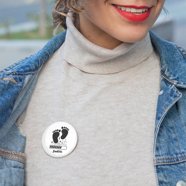 Bóton Redondo 5.08cm Carregamento de Bebês (Criador carregado)