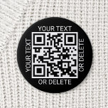 Bóton Redondo 5.08cm Carregue seu site de código QR moderno ou aplicati<br><div class="desc">Compartilhe qualquer site ou aplicativo de pagamento com um botão redondo de código QR digitalizável personalizado. Toda a redação neste modelo é simples de personalizar ou excluir, e a imagem pode ser substituída por seu código QR, logotipo ou foto. As cores e os estilos de fonte também são fáceis de...</div>