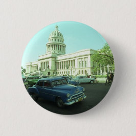 Bóton Redondo 5.08cm Carro clássico Havana Cuba
