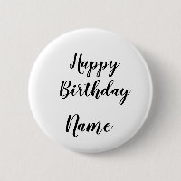 cartão de feliz aniversário simples e minimalista