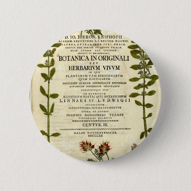 Bóton Redondo 5.08cm Cartaz de Botão Antiquado (Frente)