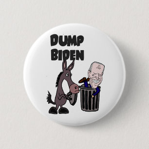 Bóton Redondo 5.08cm Cartoon Joe Biden