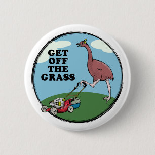 Bóton Redondo 5.08cm Cartoon Moa extinct NZ bird