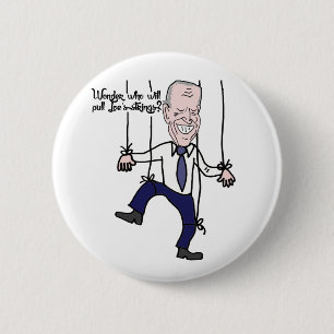 Bóton Redondo 5.08cm Cartum político curioso contra Joe Biden