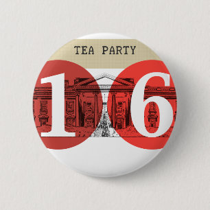 Bóton Redondo 5.08cm Casa Branca do Tea Party 2016