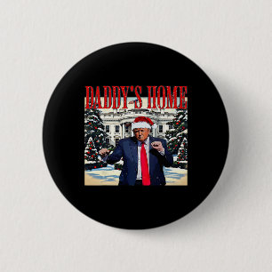 Bóton Redondo 5.08cm Casa de Natal do pai Casa Branca Trump D